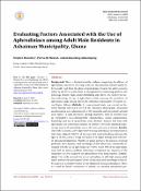 Cover image for Evaluating Factors Associated with the Use of Aphrodisiacs among Adult Male Residents in Ashaiman Municipality, Ghana