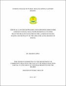 Cover image for Cervical Cancer Knowledge and Screening Behaviors amongst Female Health Professionals in some Selected Health Facilities in the La Nkwantanang Madina Municipality in the Greater Accra Region of Ghana