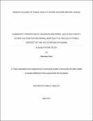 Cover image for Exploring the Relationship Between Having a Medical and Family History of Non-Communicable Diseases and Levels of Physical Activity among Staff of Banking Institutions in Accra, Ghana