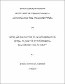 Cover image for Rates And Risk Factors of Infant Mortality in Ghana: An Analysis of the 2022 Ghana Demographic Health Survey
