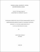 Cover image for Knowledge, Perception, And Attitude Towards Mental Health-Seeking Behavior Among Students at Koforidua Technical University, In the New Juaben Municipality in The Eastern Region of Ghana